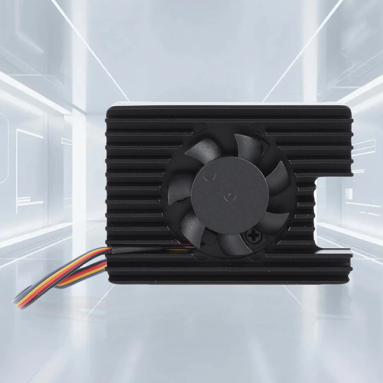 Ventola di Raffreddamento All-in-One per Raspberry Pi Compute Module 4 CM4, Dissipatore Attivo in Lega di Alluminio per Rapida Dissipazione del Calore