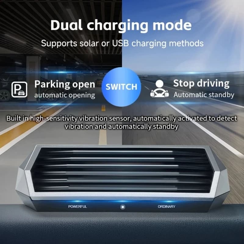 Solar Energy Car Air Purifier For Freshing Air During Commuting And Traveling