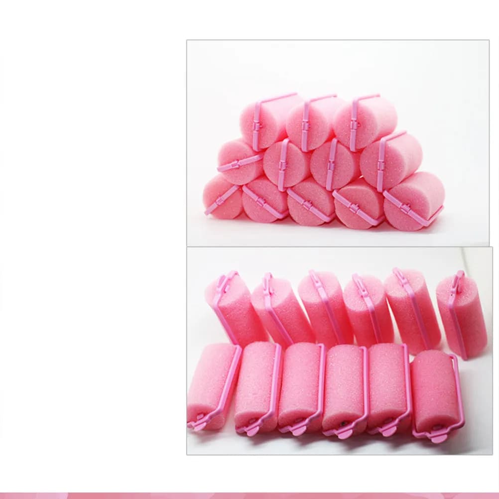 24 Plus Sizes for Assorted Color Hair, Practical Sponge Rolls for Styling