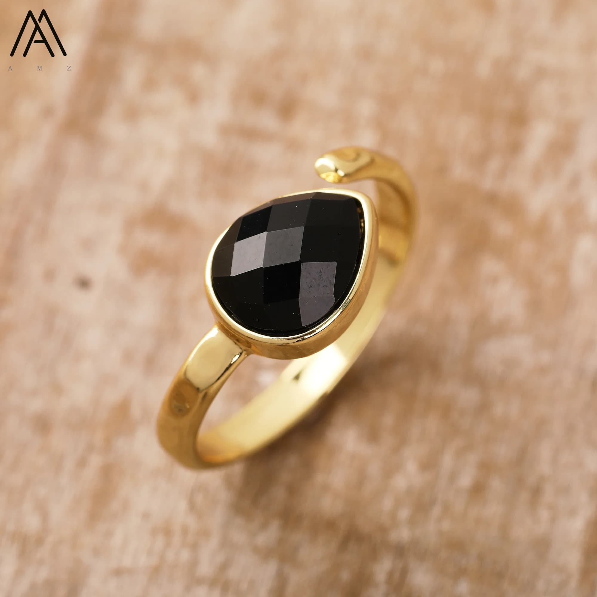 Pietre preziose di lusso anelli da dito a goccia donne Classic turchesi Designer anello placcato oro reale 18 carati regali di gioielli da sposa per feste