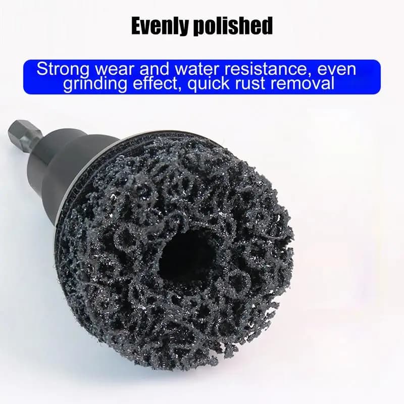 Wheel Hub Rust Removal Brush Brake Hub Surface & Stud Cleaning Maintenance Kit Rust Remover Polishing Automotive Tool