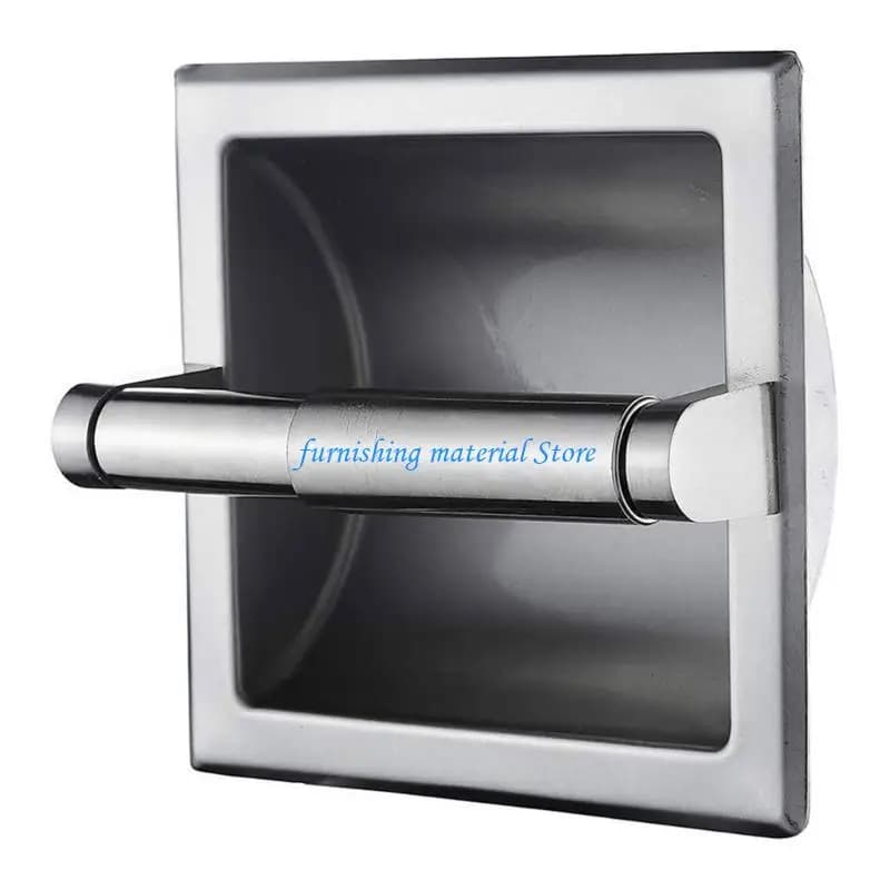 Y5GD Multiuse Sturdy Stainless Steel Toilet Paper Roll Storage Holders with Elegant Look Home Bathroom Organization