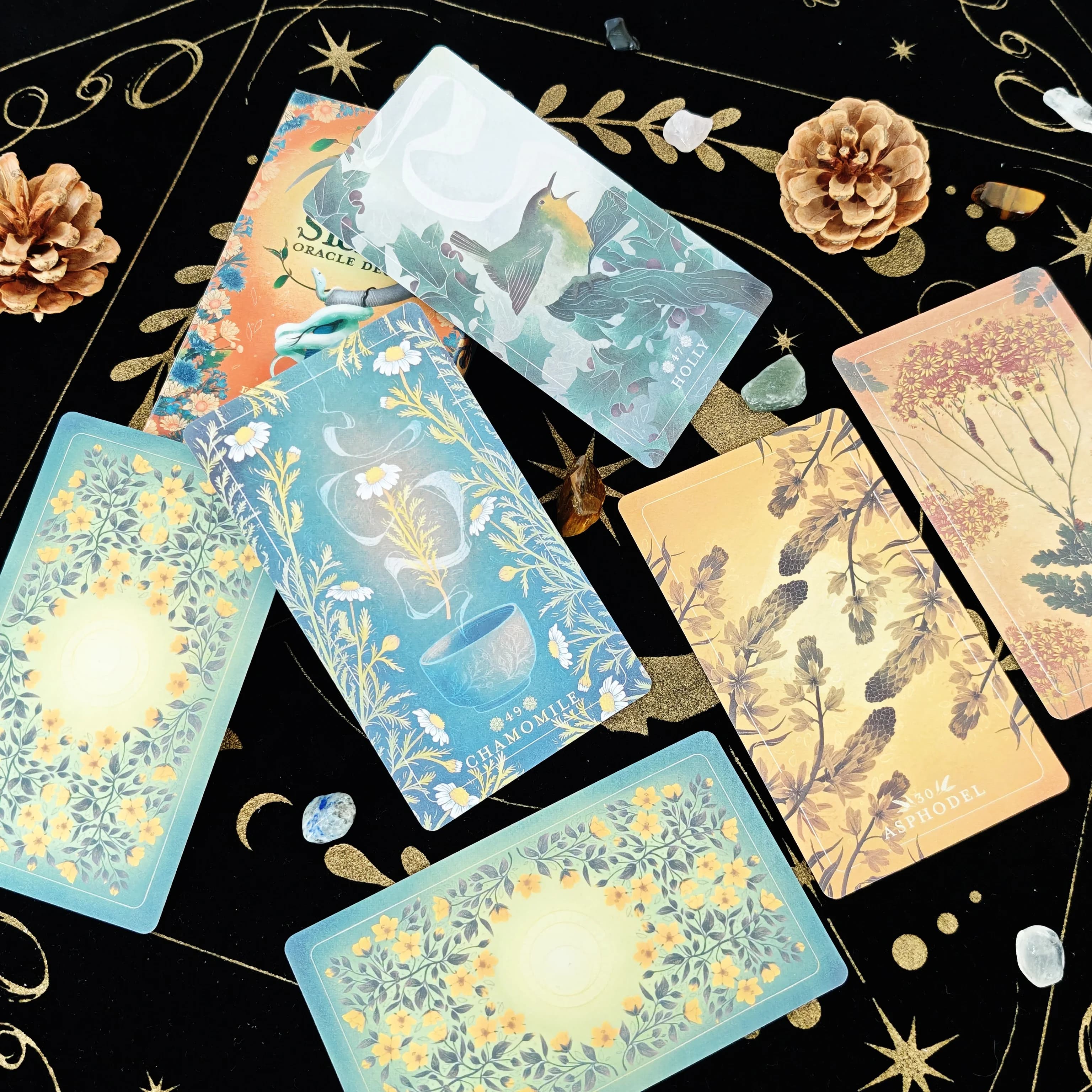 The Seed Sickle Oracle Tarot Carta di intrattenimento per il tempo libero Raccolta di famiglia Mazzo di divinazione Tarocchi Gioco di carte da gioco