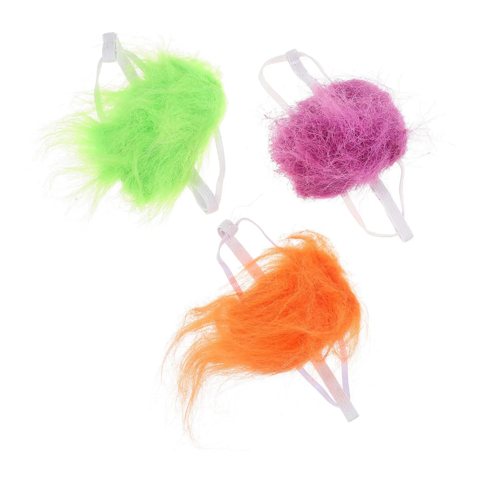 3Pcs Funny Pet Costume Prop for Dogs Cats Puppy Kitten Creative Headdress Dress Up Accessory for Holiday Halloween Party