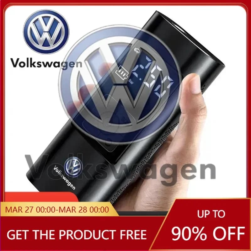 Emblemi per VOLKSWAGEN VW GTI B6, 1 Pezzo Gonfiatore Pneumatici Auto Digitale Intelligente, Accessori Auto per Vol