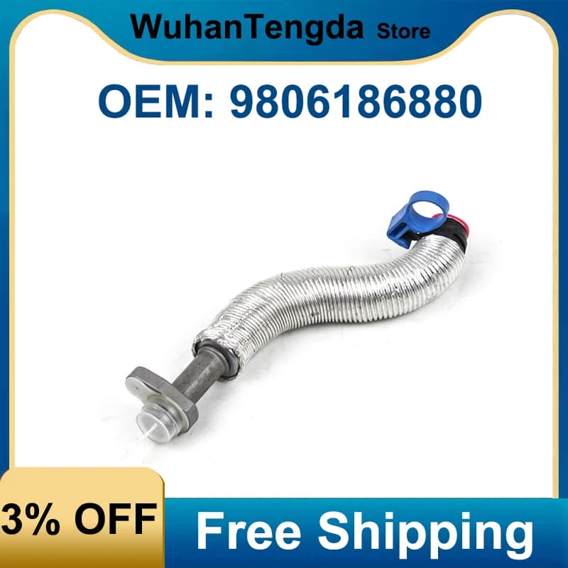 9806186880 Tubo di ritorno dell'olio per caricabatterie turbo originale 1.6THP 037979 V 861706980 per Peugeot Citroen C3XR C4 C4L C5 C6