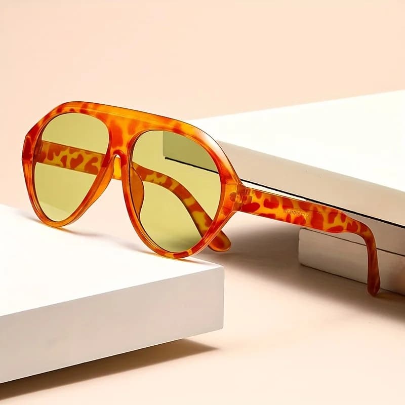Fashion big frame toad sunglasses 2025 new glasses fashion simple ins Internet celebrity high sense women