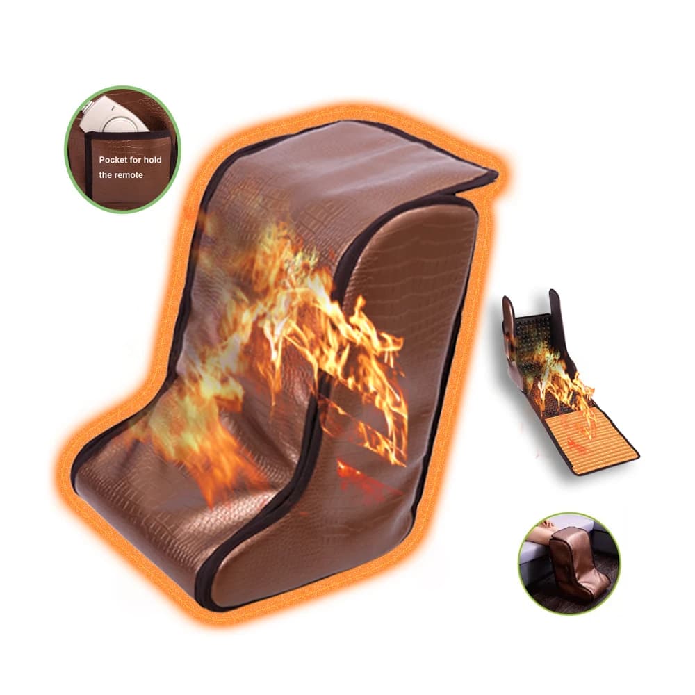 Tappetino Riscaldante Portatile FCC CE Pop Relax con Pietre Termiche in Tormalina per Terapia dei Piedi, Massaggio e Sauna a Infrarossi Lontani