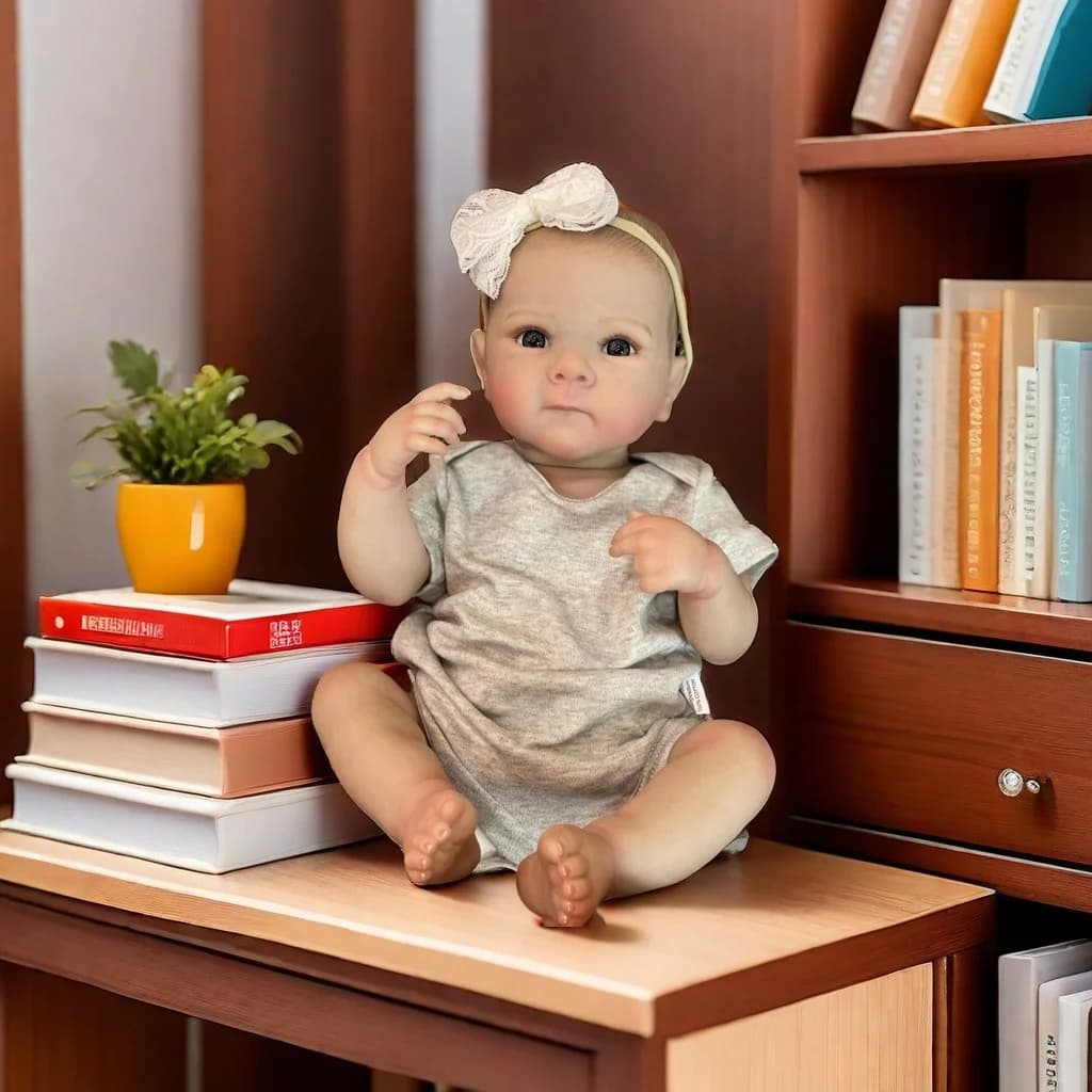 OtardDolls 45CM Boy Bettie Bambole in vinile morbido a corpo intero, bambola dipinta con capelli dipinti per regalo di Natale Muñecas Reborn