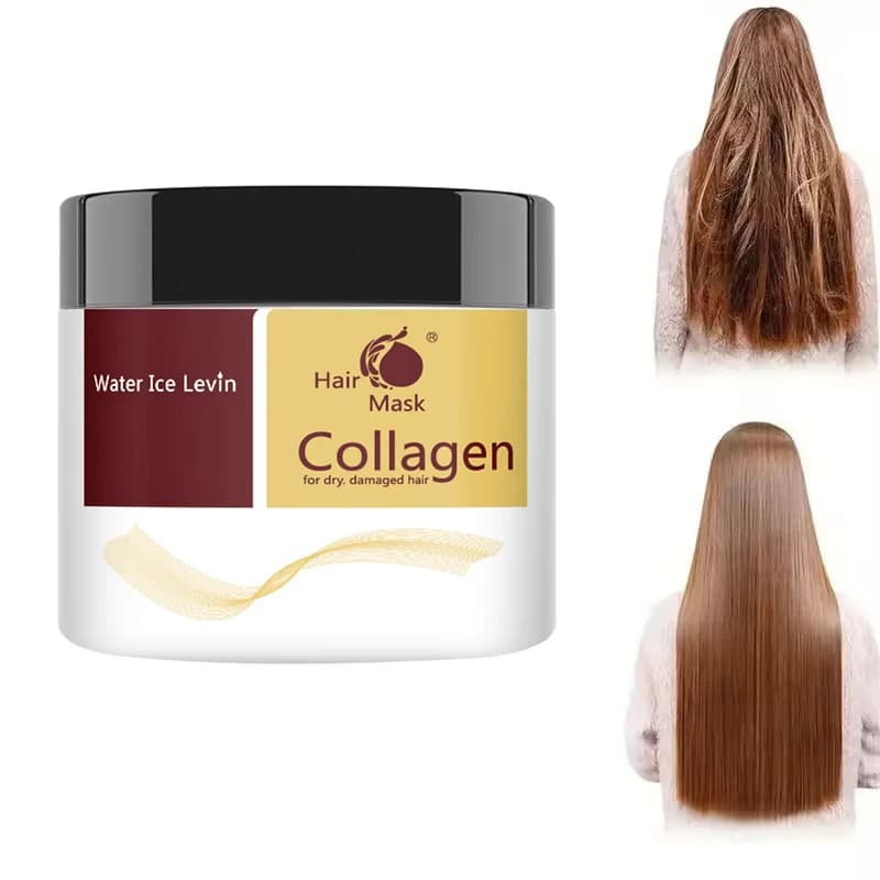 Trattamento per capelli al collagene Riparazione profonda Condizionamento Olio di argan Maschera per capelli Essenza per capelli secchi e danneggiati Riparazione Rivitalizza la cura dei capelli