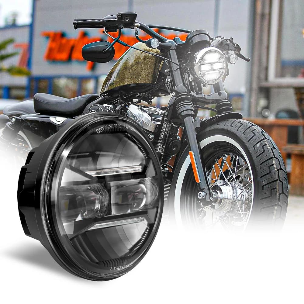 Emark Approvato R148 R149 LED Scheinwerfer 5.75 Zoll 5-3/4 "Fari per moto per Harley Davidson Hauptscheinwerfer Schw