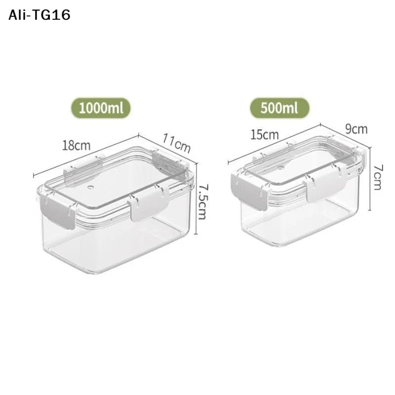 【TG16】 1Pc 2026 Nuovo frigorifero Contenitori trasparenti per alimenti freschi con coperchio Contenitori per la conservazione della frutta Organizzatore di frutta Preparazione dei pasti Lunch Box