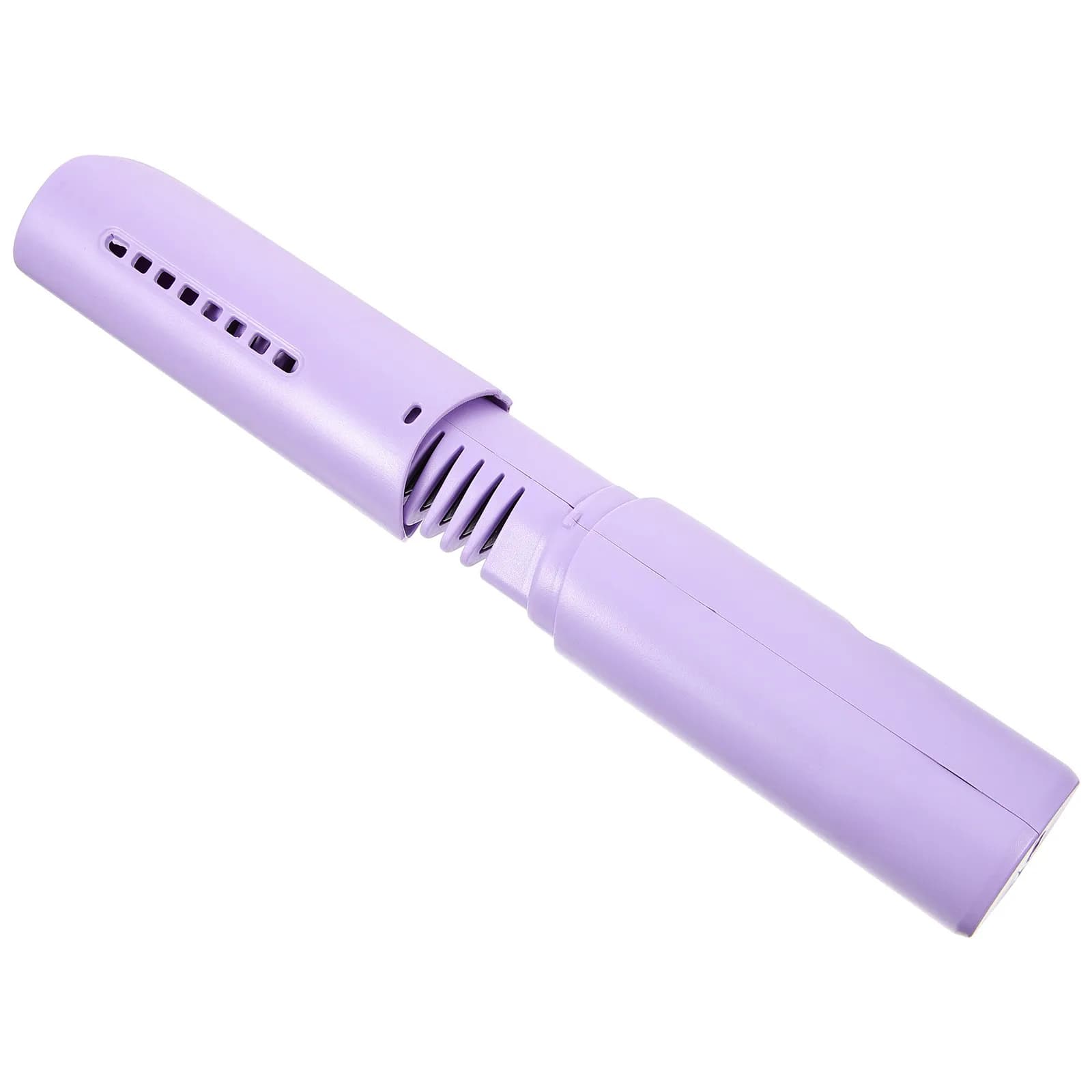 Steering comb for USB rechargeable hair, heated portable ironing brush for travel, wireless hot styling tool.