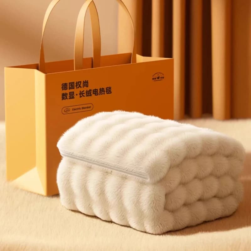 Single Double Graphene Heating Pad, Electric Underblanket for Bed with Fast Warm Up, Machine Washable Sleep Comfort