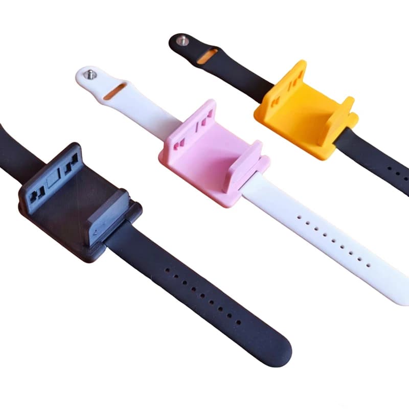 Silicone bracelet with extended strap for action camera 1 piece with fixed bracket base printed in 3D Modified accessories for DJI OSMO NANO