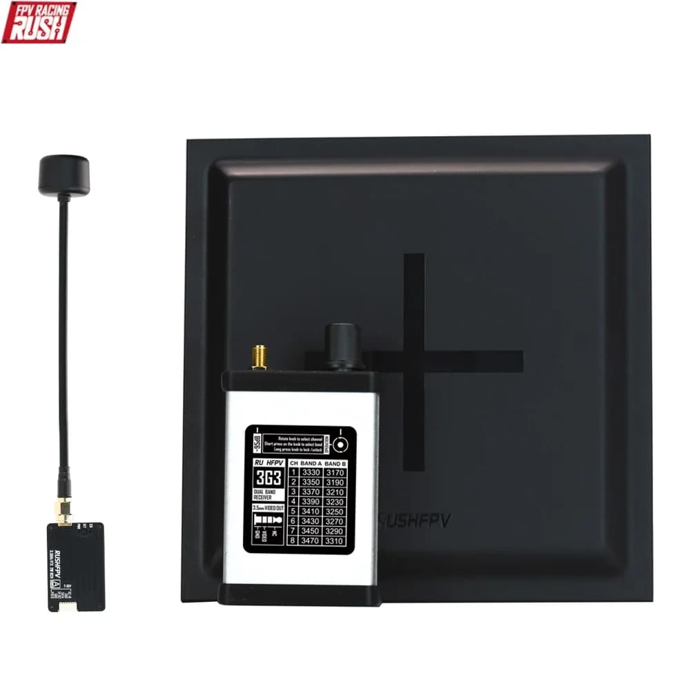 RUSHFPV 3.3G 2W VTX Transmitter FPV Transmitter Receiver DVR Module with Recording on RC Long Rang Racer FPV Drone