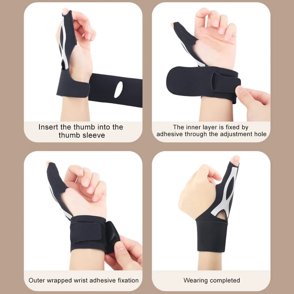 Manicotto di compressione per tutore per polso da pollice 1 pezzo, guanto di supporto protettivo elastico per alleviare il dolore da artrite, tendinite, distorsioni, sport