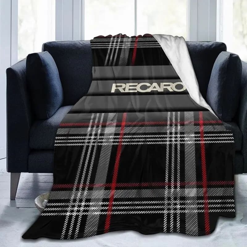Coperta in pile di flanella personalizzata con stampa Recaros, leggera, morbida e calda, coperta accogliente e soffice per letto, divano, viaggi e lavoro