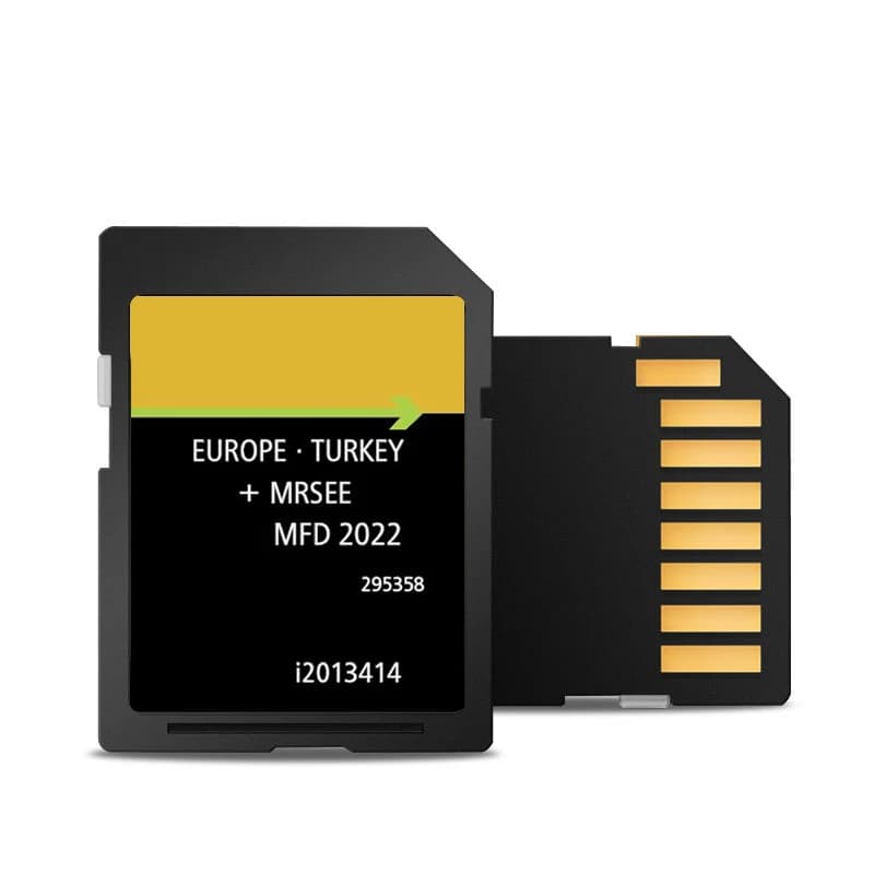 Scheda SD con Mappe Europa per Sistema Ford MFD, Versione GPS 2022 Aggiornata