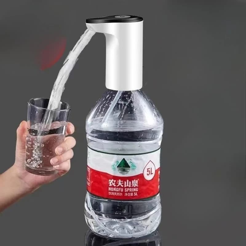 Pompa acqua elettrica portatile ad alto flusso, sifone a trasferimento rapido da 1,2 l/min per brocche d'acqua, USB-C ricaricabile per esterni/viaggi