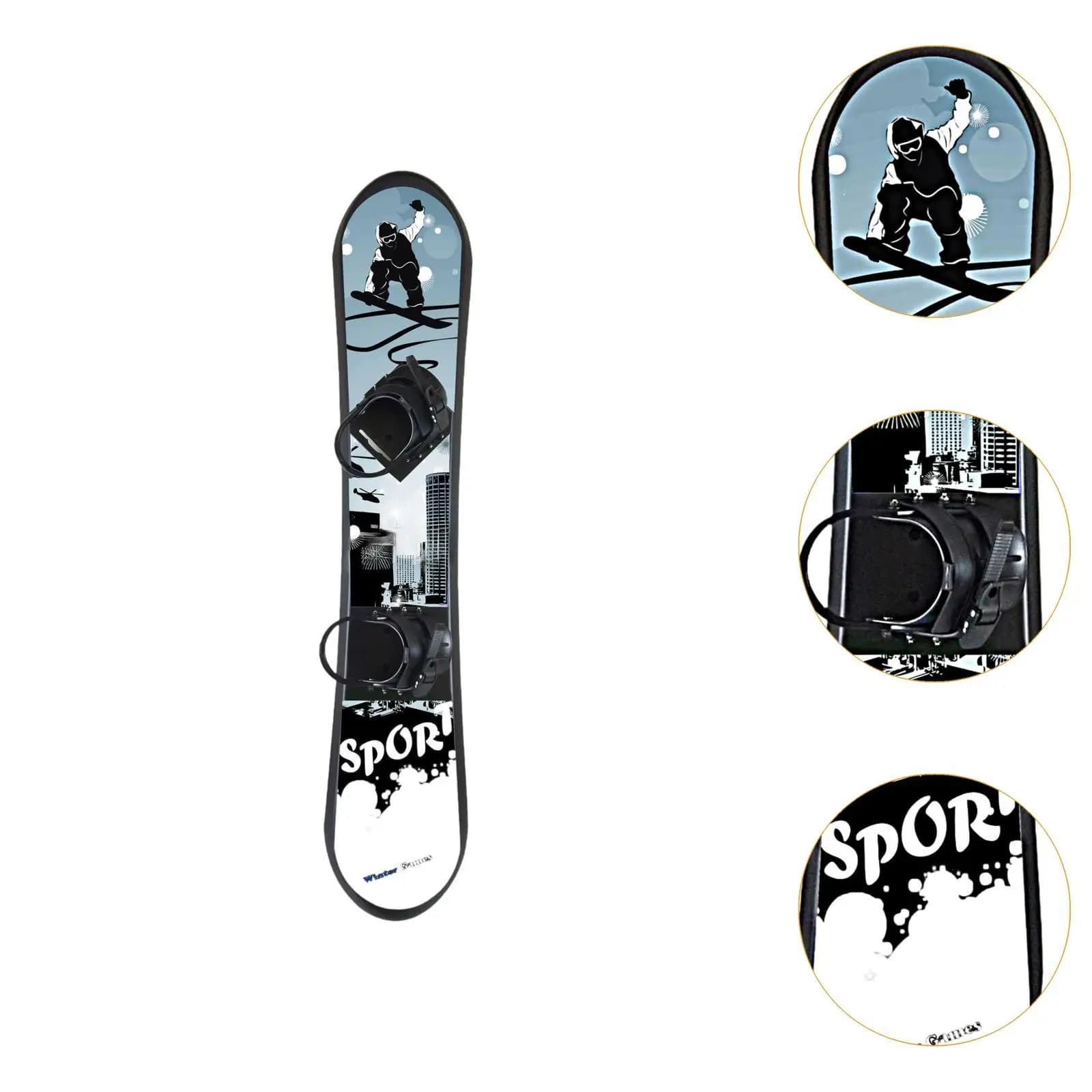 Adjustable Buckle Kids Snow Board Training Sandboard for Snowboard Practice and Outdoor Ski Activities