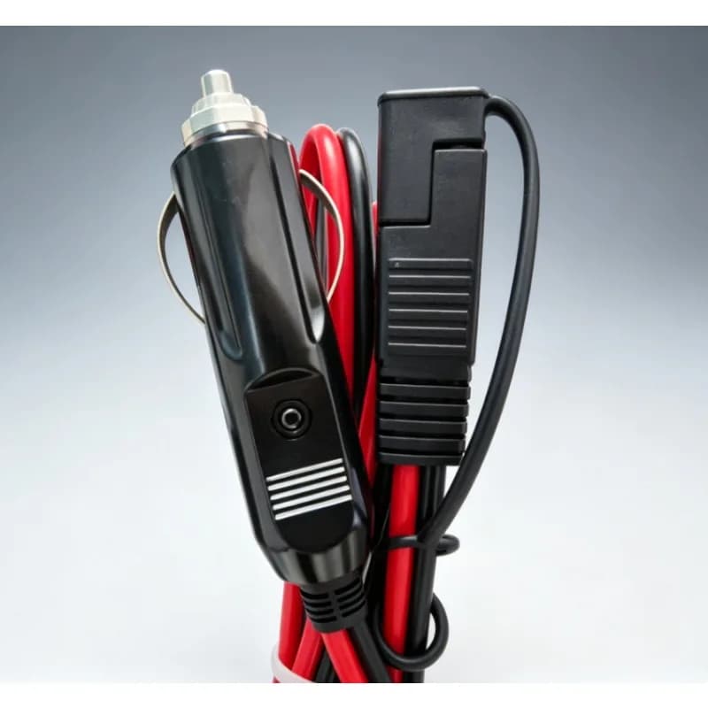 Cavo di prolunga da 1M 12AWG da SAE a accendisigari per ricarica batteria pannello solare con 8 clip per auto, camper, moto