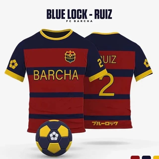 Anime Blue Lock Number 8 Soccer Jersey T-Shirt Japanese Manga Sports Tee - 3D Quick Dry Summer Outdoor Training Suit