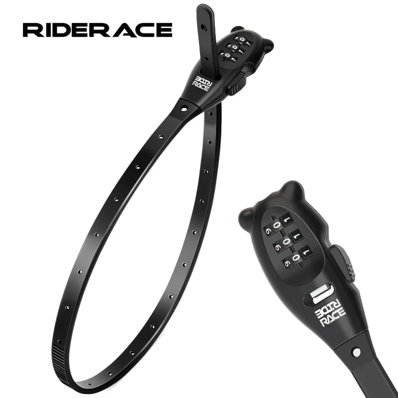 Bicycle Lock Cable Tie Zinc Alloy Password Lock 3-Digit Password Helmet Lock Multipurpose Anti-Theft For Bike Electric Scooter