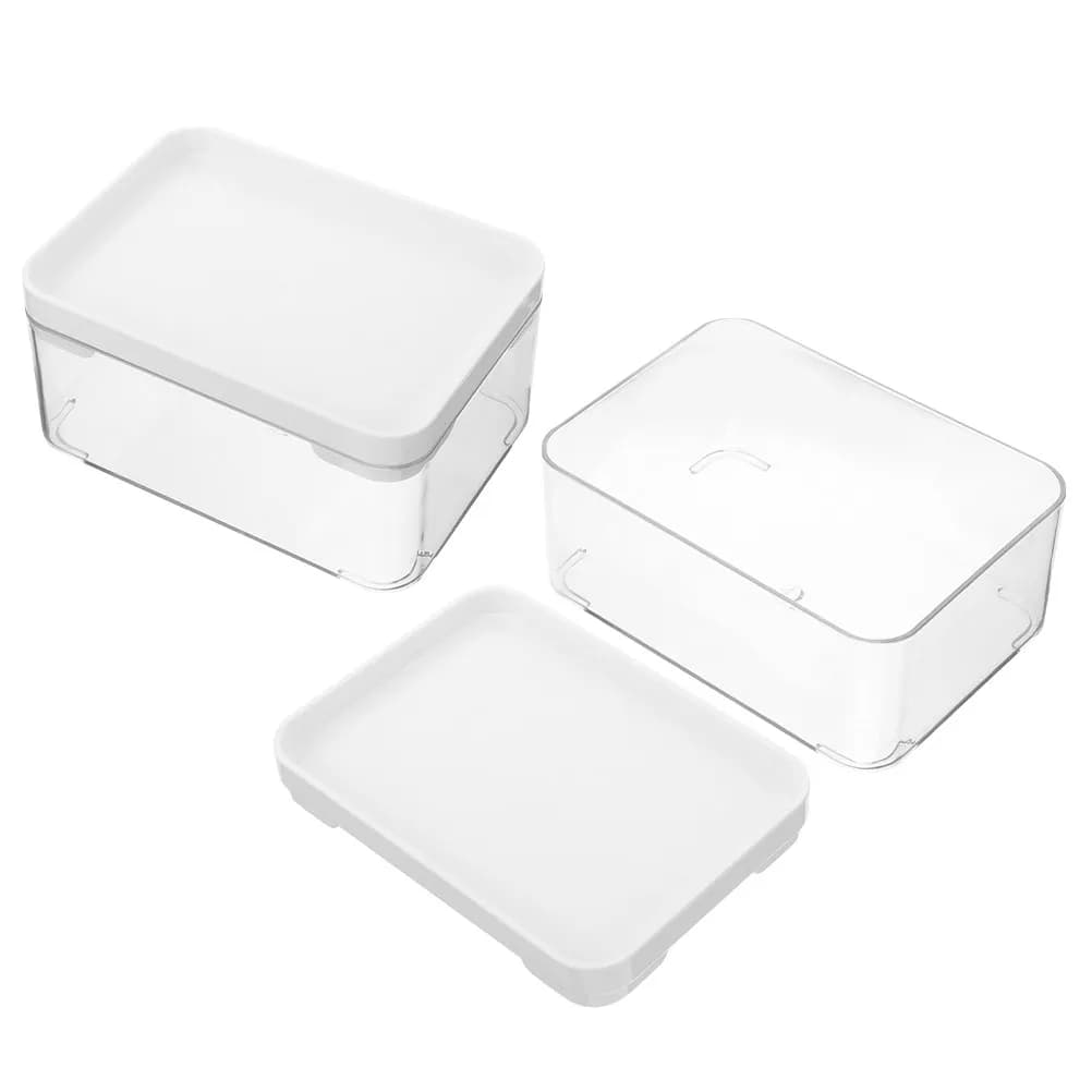 2 Pezzi Contenitore Trasparente in Plastica per Capsule di Detersivo, Organizzatore per Lavanderia, Contenitore per Salviette per Asciugatrice, Porta Detersivo in Polvere
