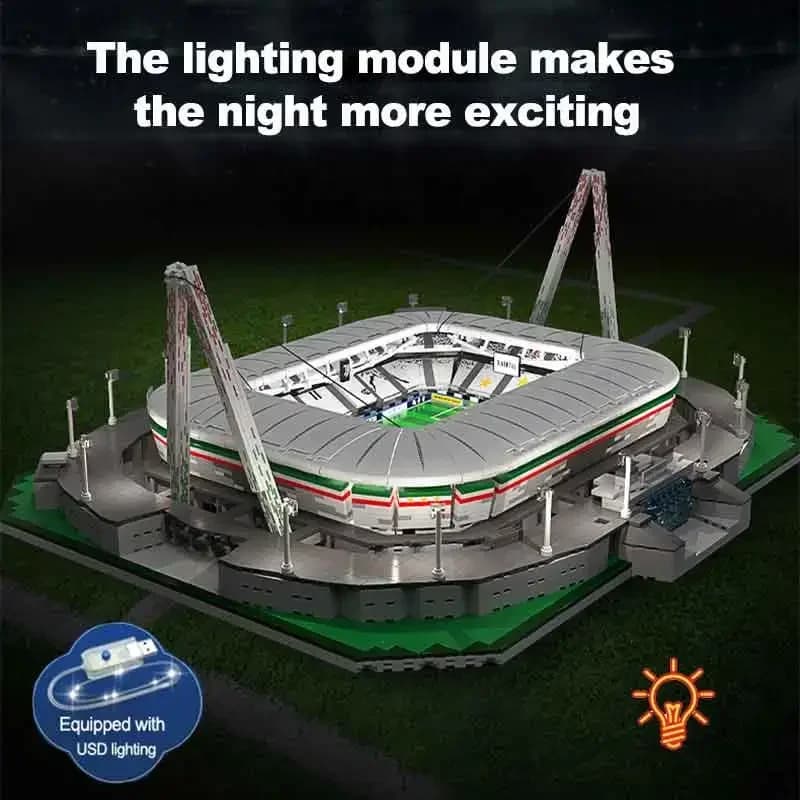 Double Eagle Cada, stadio competitivo italiano, club di calcio, modello di blocco, ornamento da collezione per ragazzo