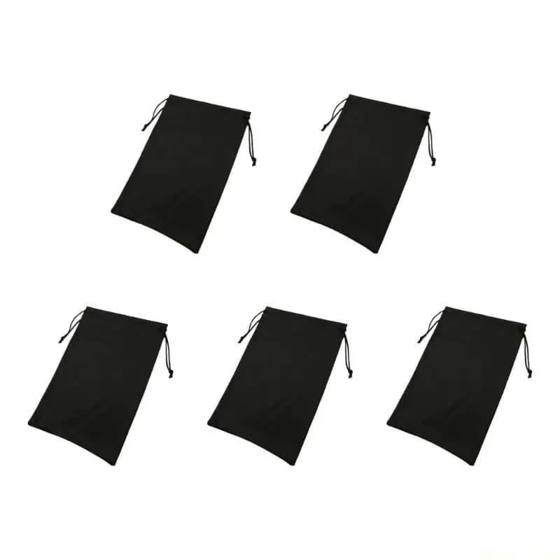 U2JB Microfiber Snow Goggles Protective Case 18x27cm Drawstring Storage Bag For Ski Goggles Sunglasses Camera Accessories