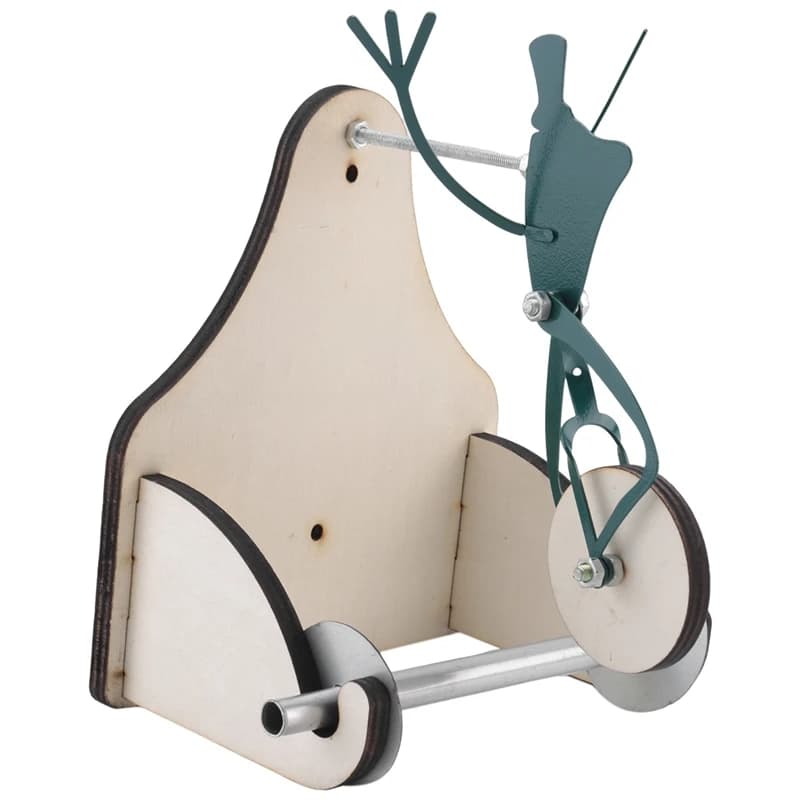 Porta carta igienica per bicicletta da equitazione con rana creativa. Divertente porta carta per rotolo di rana montato a parete