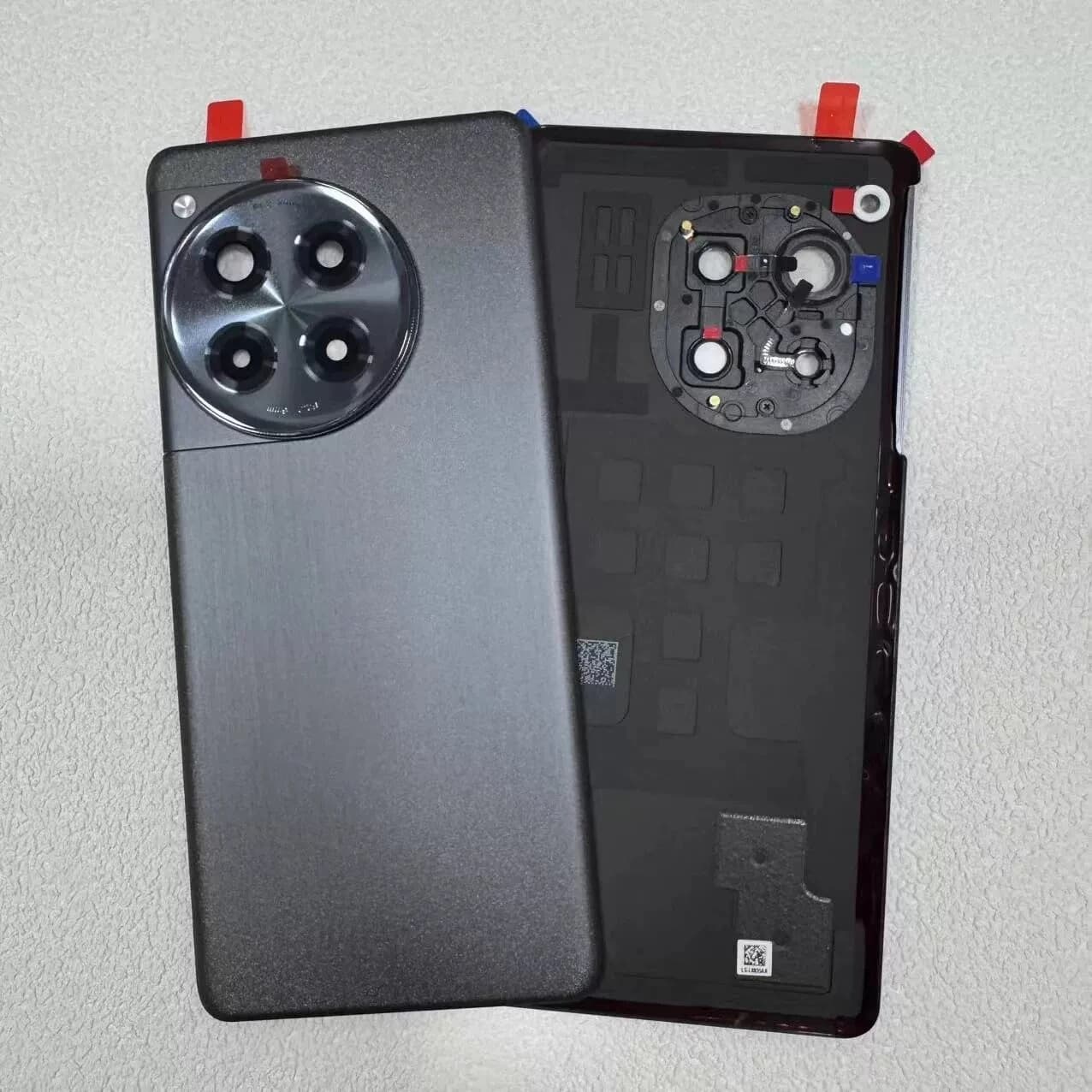 A+++ For Oneplus Ace3 12R rear door shell frame with camera lens and adhesive rear glass panel repair parts PJE110 battery cover