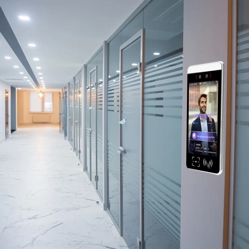 8 Inch Biometric Android Facial Recognition Attendance System with NFC QR Code IC/ID Card Reset Features SDK Face Recognition