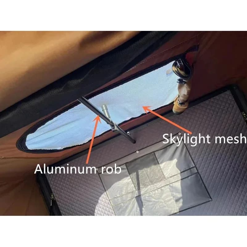 Hot Selling Waterproof Hard Shell Car Rooftop Tent Fit 4 Person For 4X4 SUV Camping Vehicles Exterior Tuning Accessories