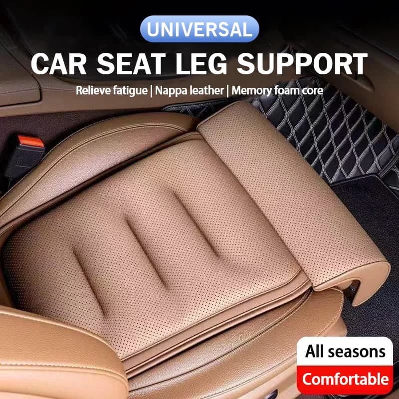 New Universal Car Seat cushion in Memory Foam with Leg Support, Suede thick padding for Driver Comfort