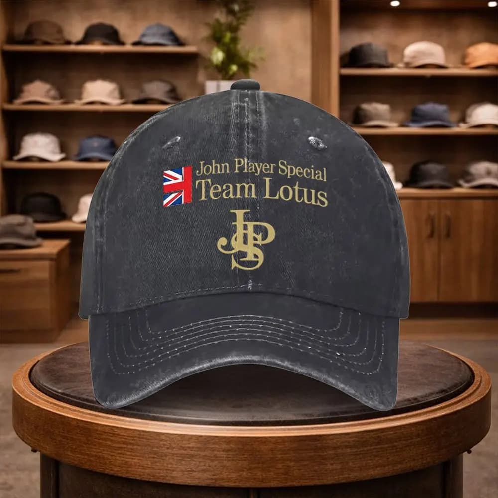 1 X JPS for Lotus F1 Team Printed Baseball Cap, Casual Snapback Hat, Fashionable Outdoor Adjustable Cap, All-Season Travel Hat,