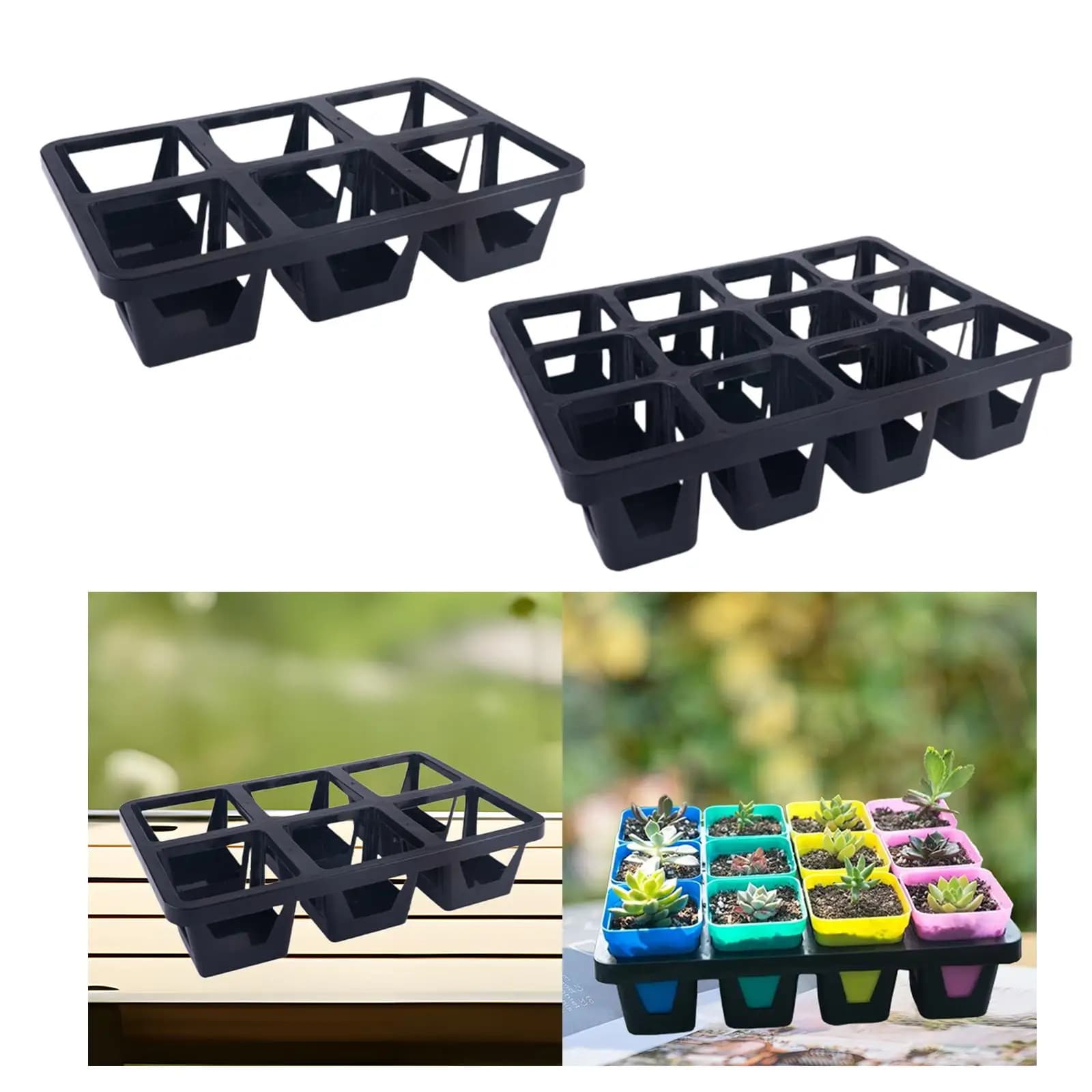 Tray for Vase from Vivaio, Reusable, Portable, for Interior and Exterior, Lightweight, Robusto, Comfortable Support for Transport Plants, Support for Small Semenzali Vases