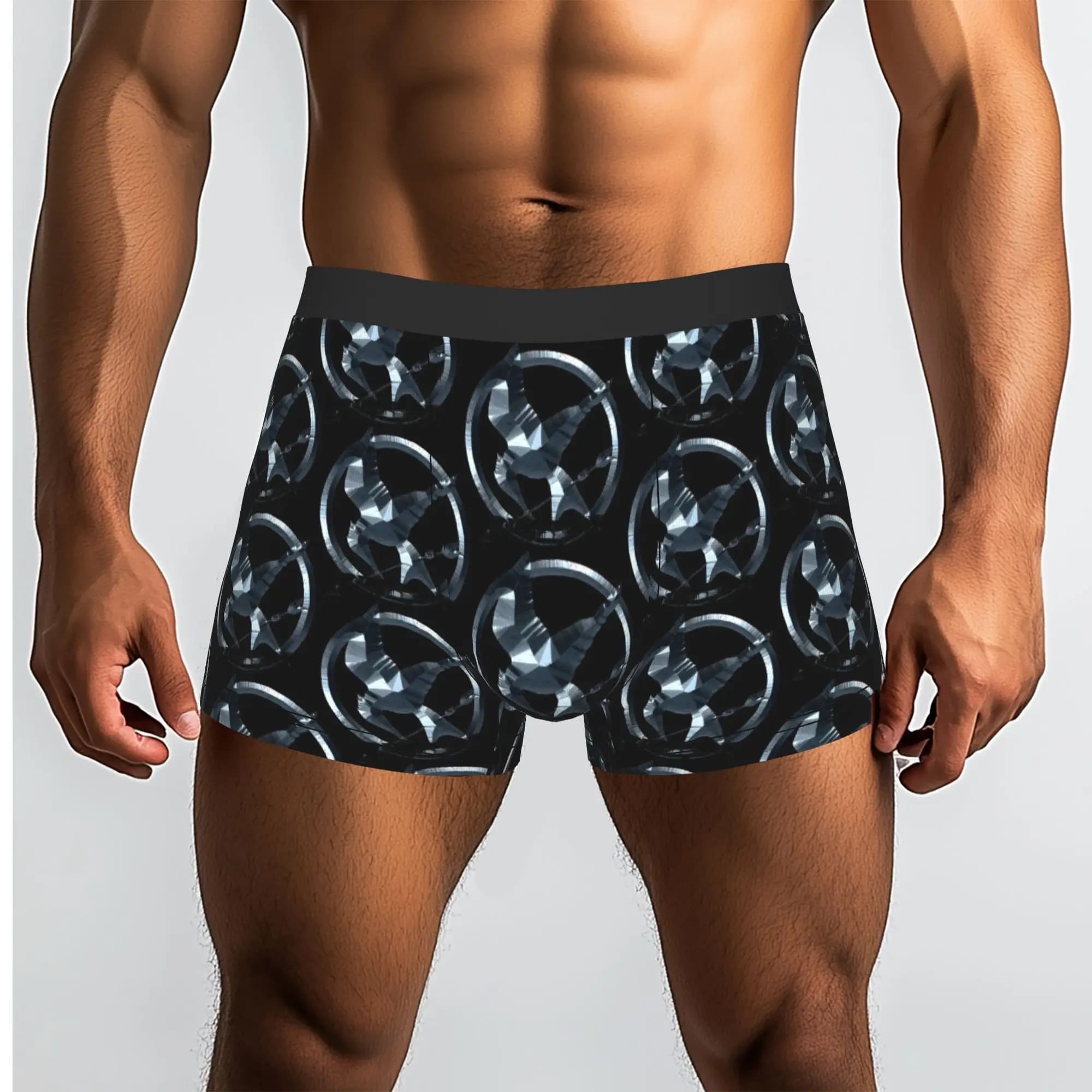 The Hunger Games Mockingjay The Hunger Games Mutande traspiranti Mutande da uomo Pantaloncini comodi Boxer Briefs