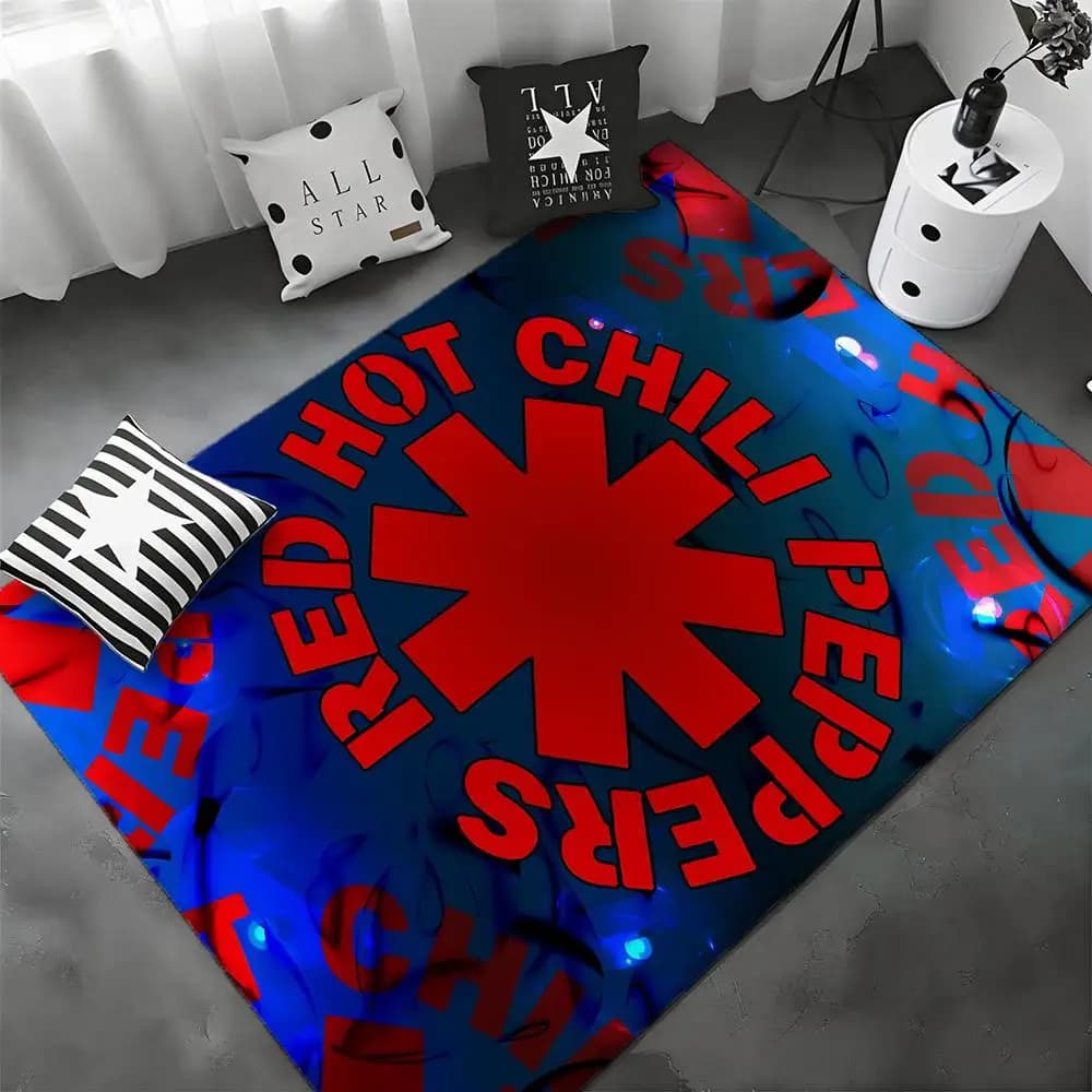 Funk Rock Band R-Red Hot Chili Peppers, non-slip carpet for living room, home decoration