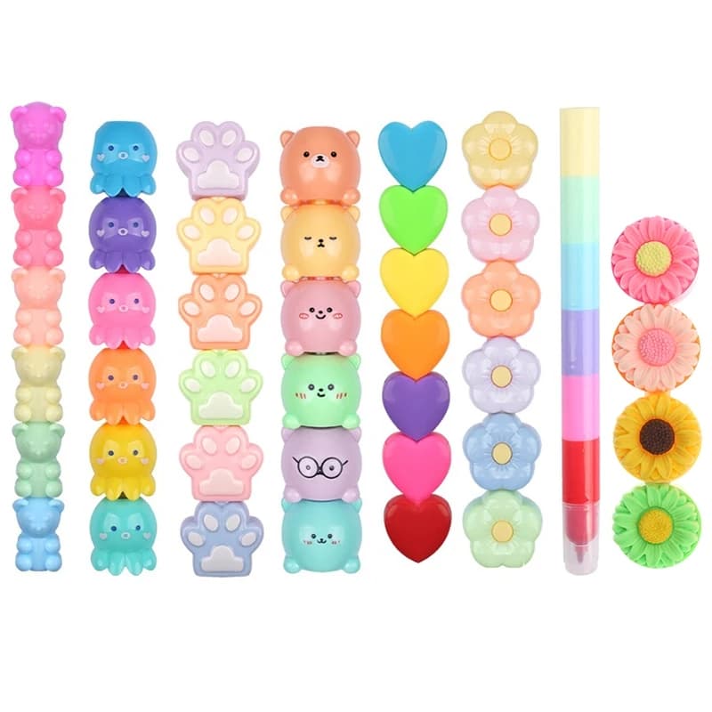 1 pz creativo gatto artiglio orso forma evidenziatore cartone animato all'ingrosso carino studente linea pennarello colore nota pennarello