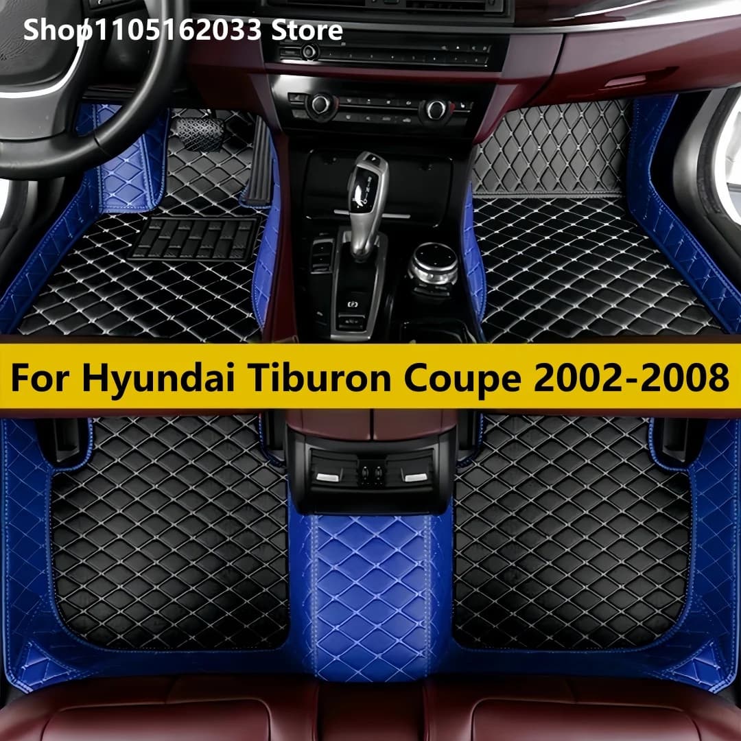 Tappetini auto personalizzati adatti per Hyundai Tiburon Coupe2002 2003 2004 2005 2006 2007 2008Piede Pad Tappeto Copertura Accessori interni