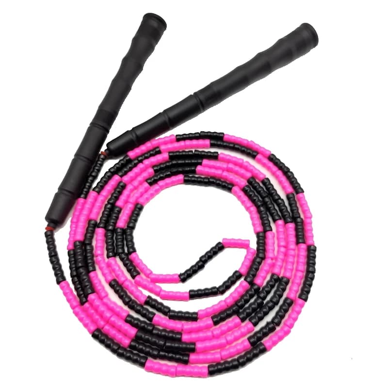 NEVERTOOLATE SOFT BEADS REAL 3 METRI 3m black pink beads rope to jump handle white 21 cm long beads freestyle rope to jump