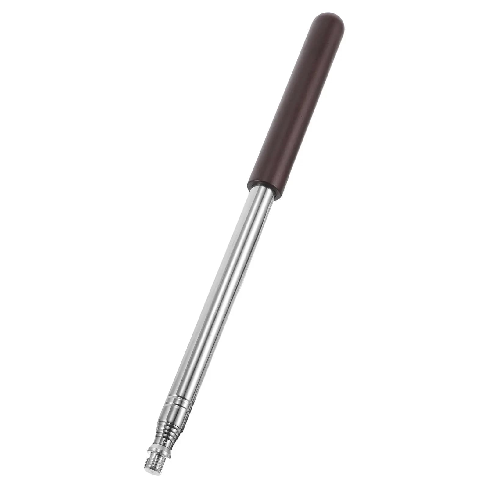 Telescopic Billiards Bridge Stick 14 - 63 Inches Extendable Metal Cue Rest Rod With Wooden Grip For Snooker Pool Tables M12
