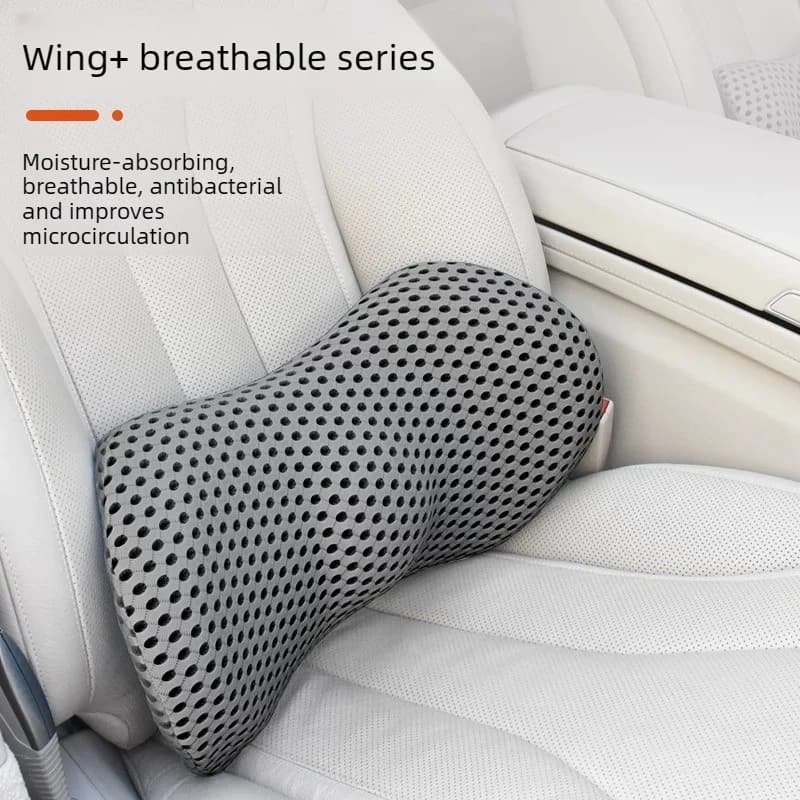 Cuscino Lombare per Auto e Ufficio, Supporto Schiena in Memory Foam Traspirante