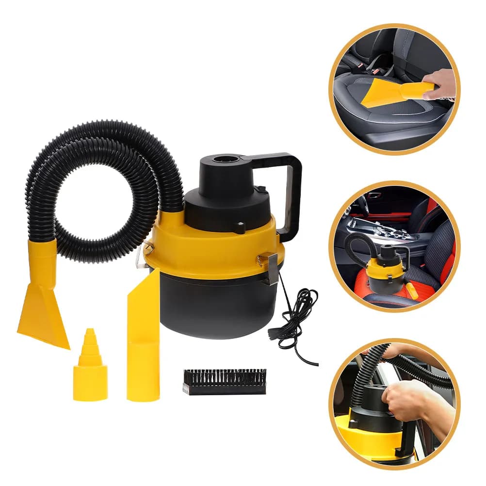 Aspirapolvere Portatile per Auto, Aspirazione Potente per Solidi e Liquidi, Design Compatto, Soffiatore d'Aria, Asciugatore per Auto, Aspirapolvere Multifunzione per Veicoli