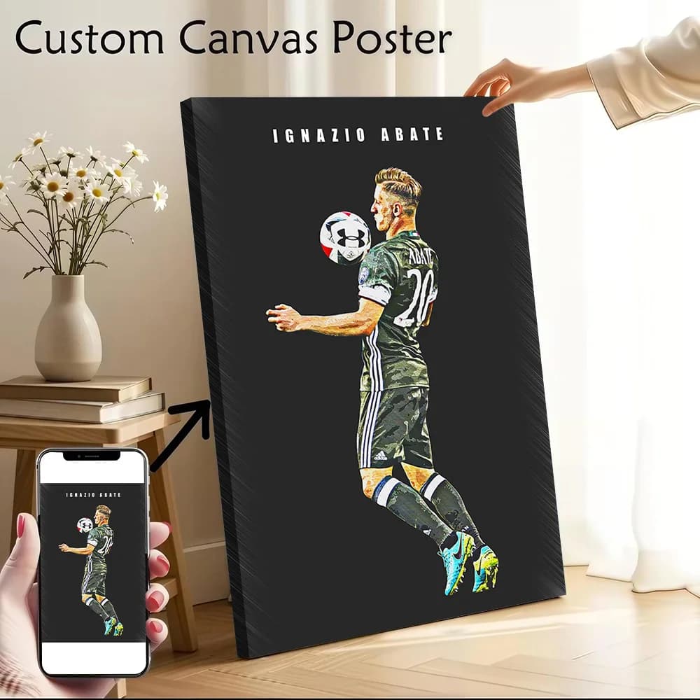 Ignazio Abate Canvas Poster Wall Art Customizable High Quality Printed Picture for Pictures With Frame Ready to Hang Wand Deko