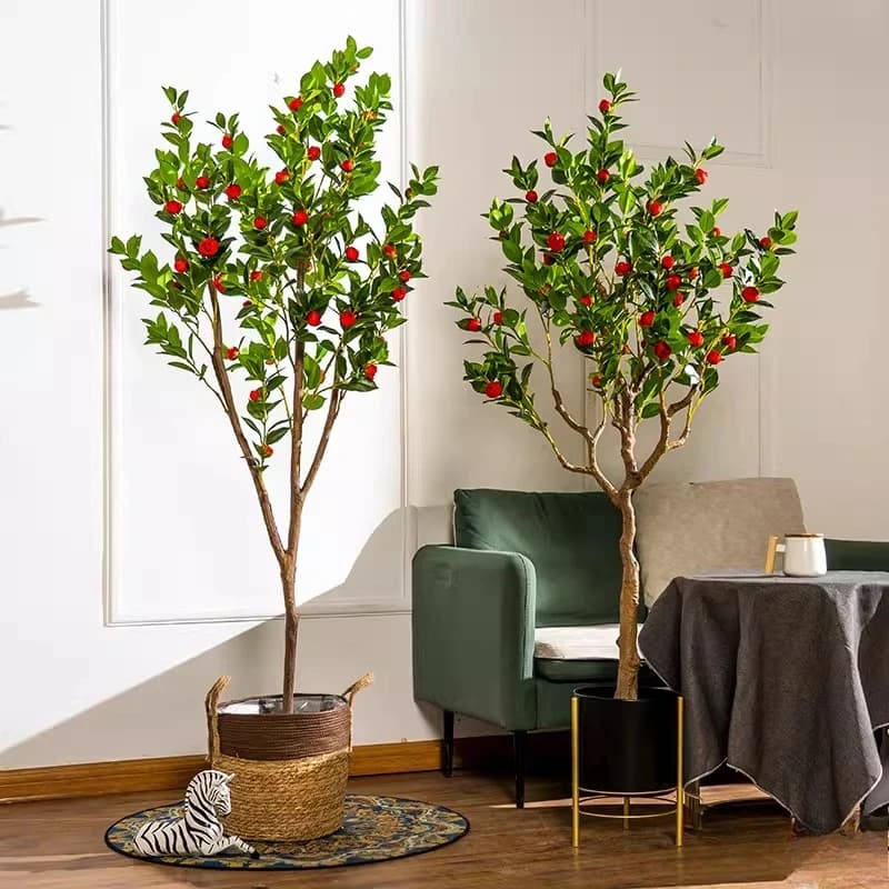 Large artificial plant with ornament for camel tree, landscape decoration, pot plant