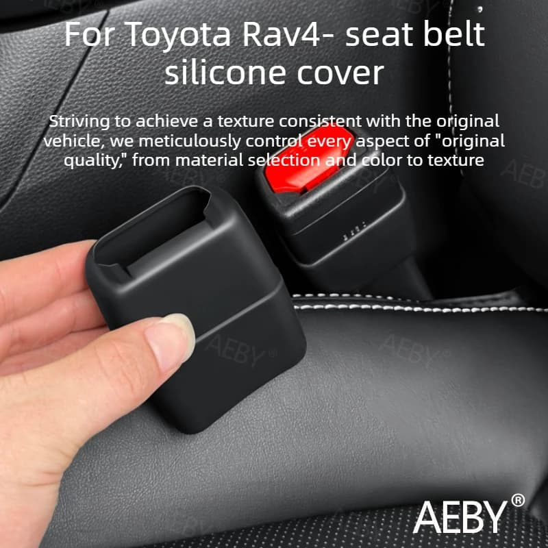 Per Toyota Rav4 2020-2026 Copri cintura di sicurezza in silicone, Copri cintura di sicurezza in silicone per conducente e passeggero, Accessori interni