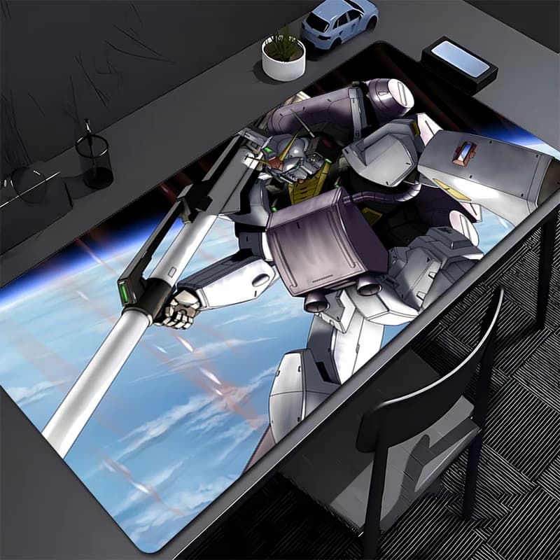 Tappetino per mouse 90x40 cm Anime Gamer Tappetino per scrivania per computer Tappetino per tastiera Accessori per giochi per PC Mechanical Warrior G-gundam M-mk II Mousepad
